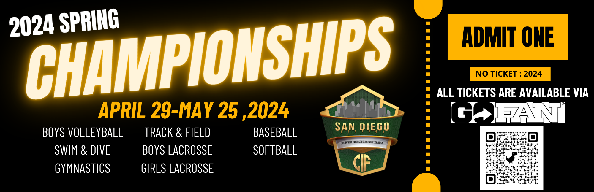 2024 CIFSDS Spring Championships - Brackets, Tickets and Live Streaming